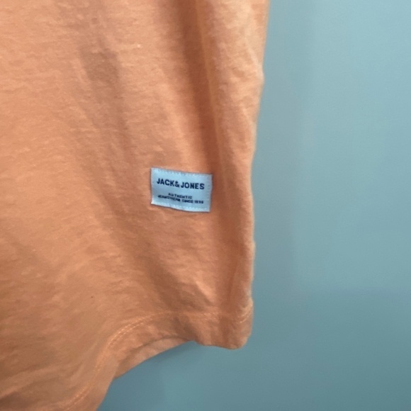 Jack &‎ Jones Organic Cotton Women's Orange Short Sleeve T-shirt Size Large - Picture 3 of 9
